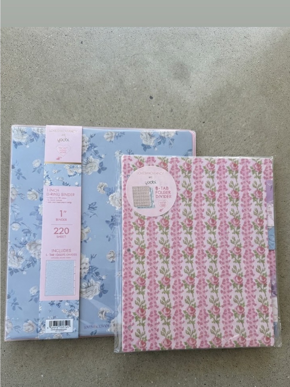 LoveShackFancy Binder and Dividers Tabs 8 Pk